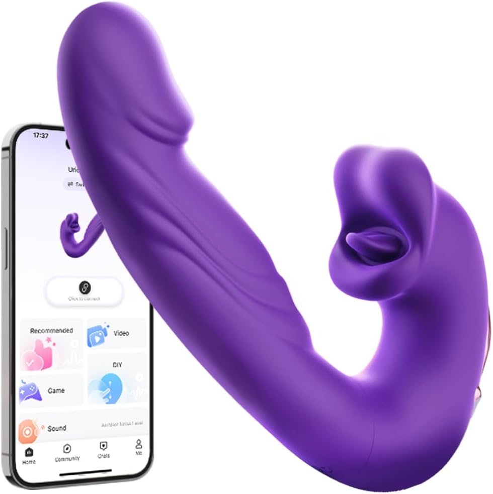 2026 New Electric APP Control Nethervibe Pelvic Floor Trainer, 4-in-1 Pelvic Floor Activator, IPX7 Waterproof Design, Quiet E7845W (Purple)