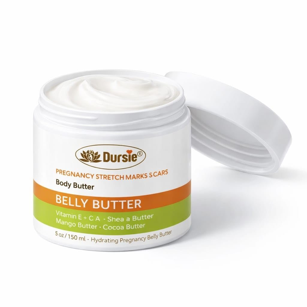 Dursie- Best Effective Scar Removal Cream After Pregnancy Stretch Marks Treatment for Women. Paraben-Free, Hypoallergic, and Safe for Pregnancy (5oz)