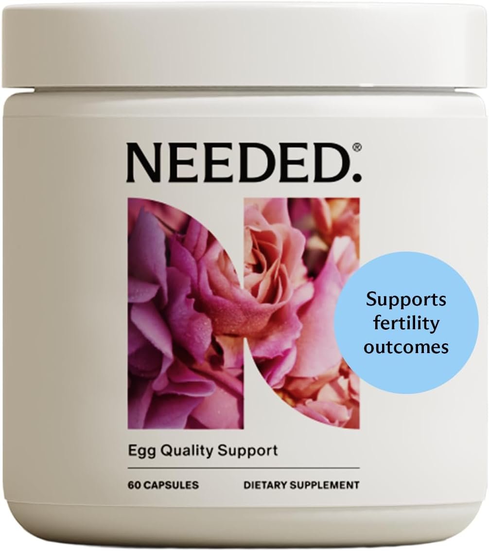 Needed. Egg Quality Support – Optimally Formulated Antioxidants Supplement for Egg Quality – Fertility Support – Fertility Supplement for Women – 60 Capsules – 30 Day Supply