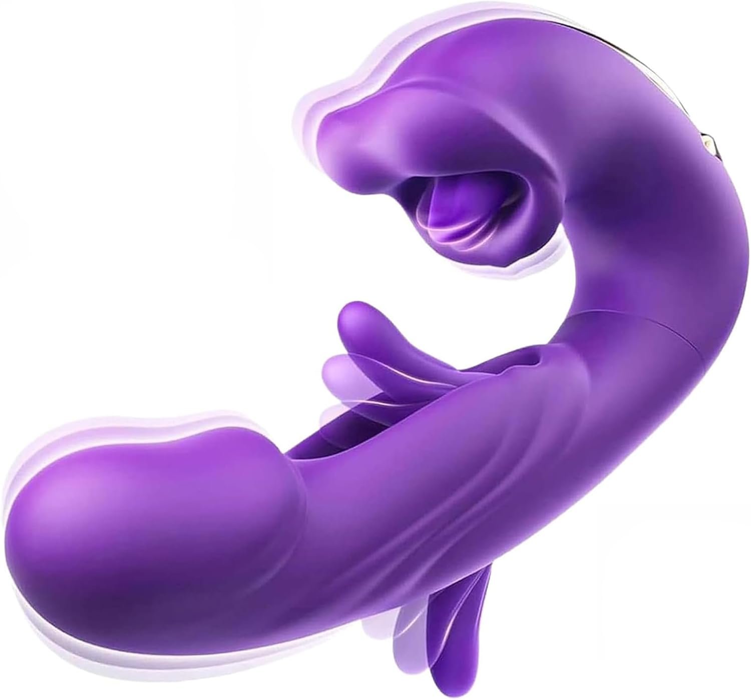 4-in-1 Pelvic Floor Activator, Pelvic Floor Trainer, Stretching and Vibration, IPX7 Waterproof Quiet Design (Purple)