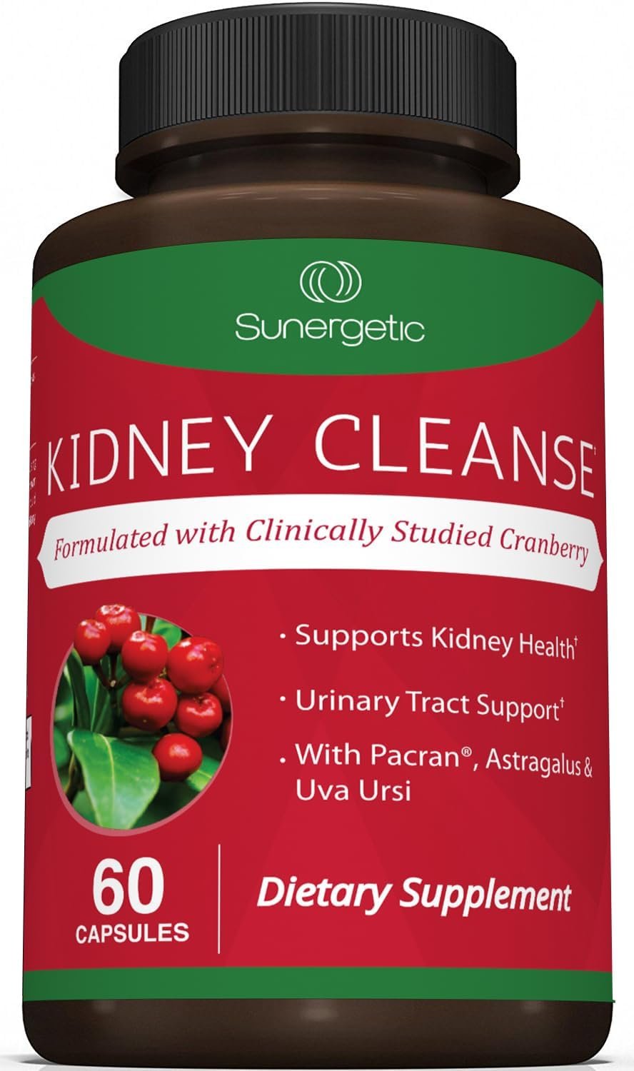 Premium Kidney Cleanse Supplement – Powerful Kidney Support Formula With Cranberry and Astragalus- Helps Support Healthy Kidneys & Urinary Tract Support – Kidney Cleanse Detox & Repair – 60 Capsules