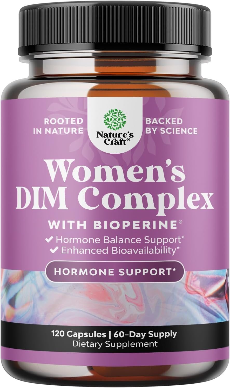 Potent DIM Supplement for Women – Hormone Balance for Women with DIM and Black Pepper Menopause Support and PMS Relief – Menopause Supplements Extra Strength 300mg per Serving – 120 Count