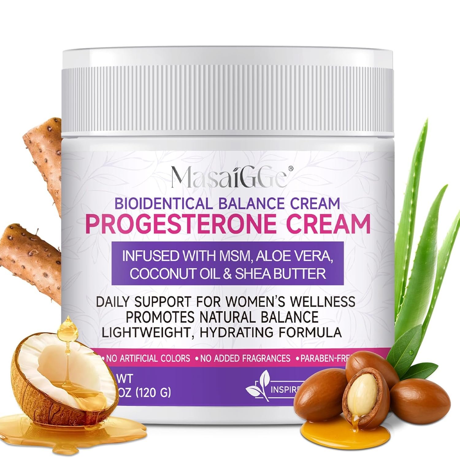 Wild Yam Cream, Topical + Natural Wild Yam Cream for Hormone Balance, Support Perimenopause & Menopause Relief, Nourish The Skin, Daily Moisturiser for Women 4.23Oz