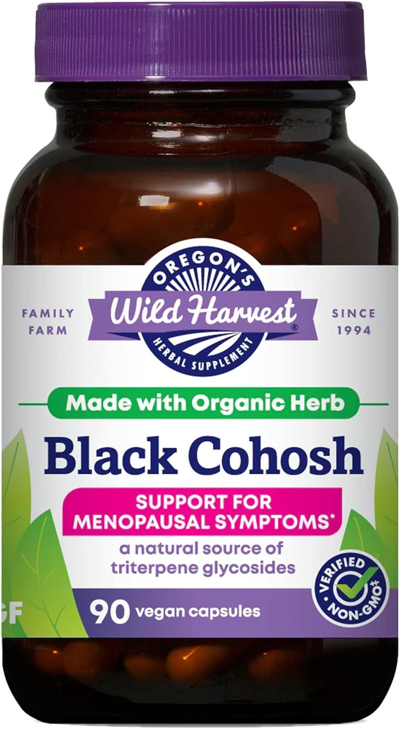 Oregon’s Wild Harvest Black Cohosh Organic Herbal Supplement, 90 Count