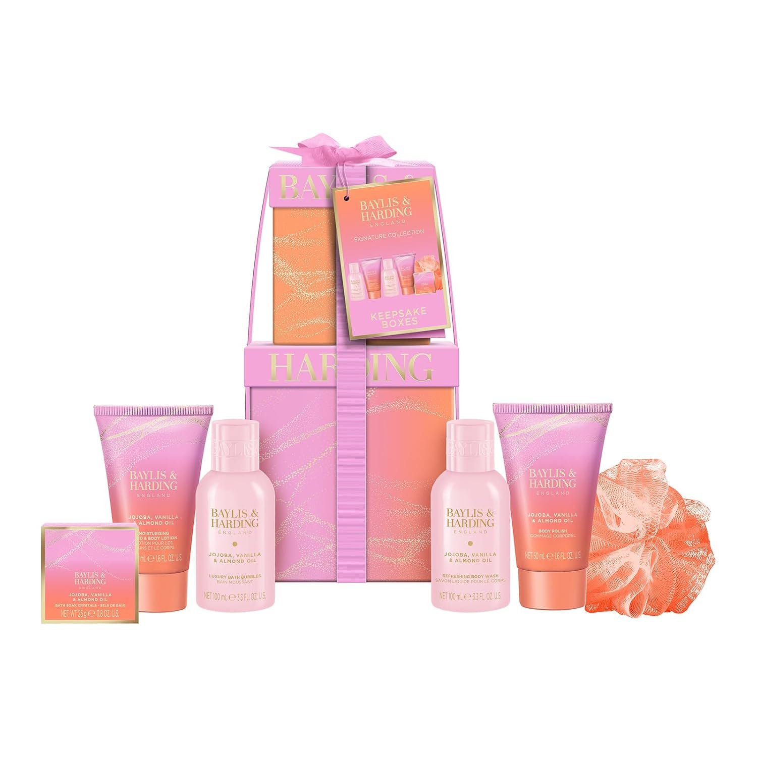 Baylis & Harding Jojoba, Vanilla & Almond Oil Luxury Pamper Present Gift Set – Vegan Friendly