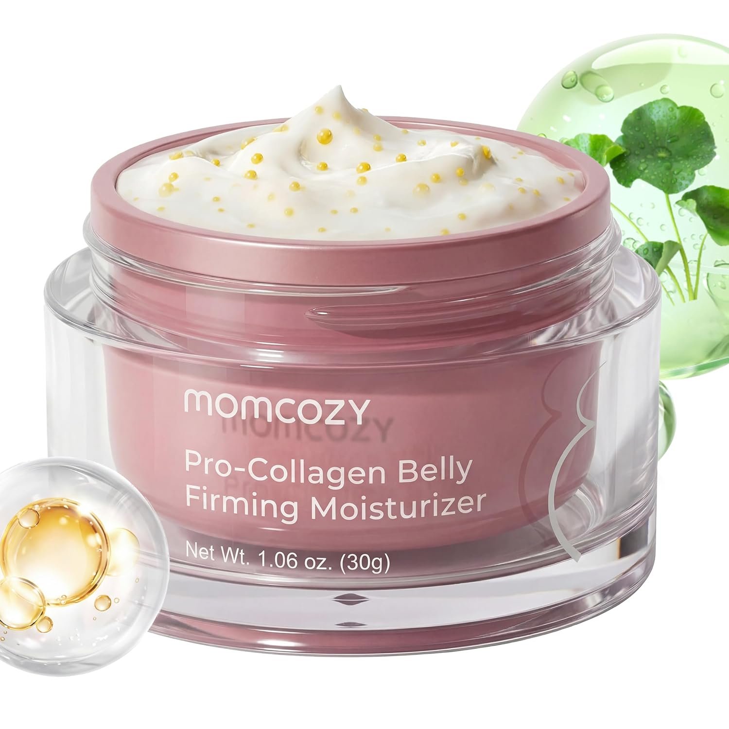 Momcozy Stretch Mark Prevention Cream for Pregnant Women, Travel Size Belly Moisturizer for Dry Skin, Peptides & Shea Butter, Maternity Care, 1.06 oz (30g)