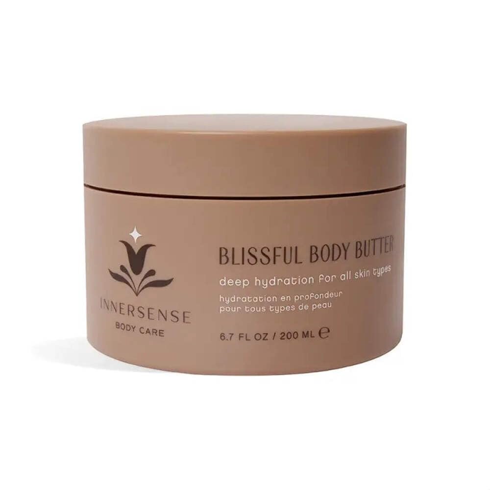 INNERSENSE Organic Beauty – Blissful Body Butter | Shea Butter, Vitamins B5, C + D for Nourished, Smooth, Soft Skin | Clean, Non-Toxic, Cruelty-Free | Paraben + Phthalate Free (6.7 fl oz | 200 ml)
