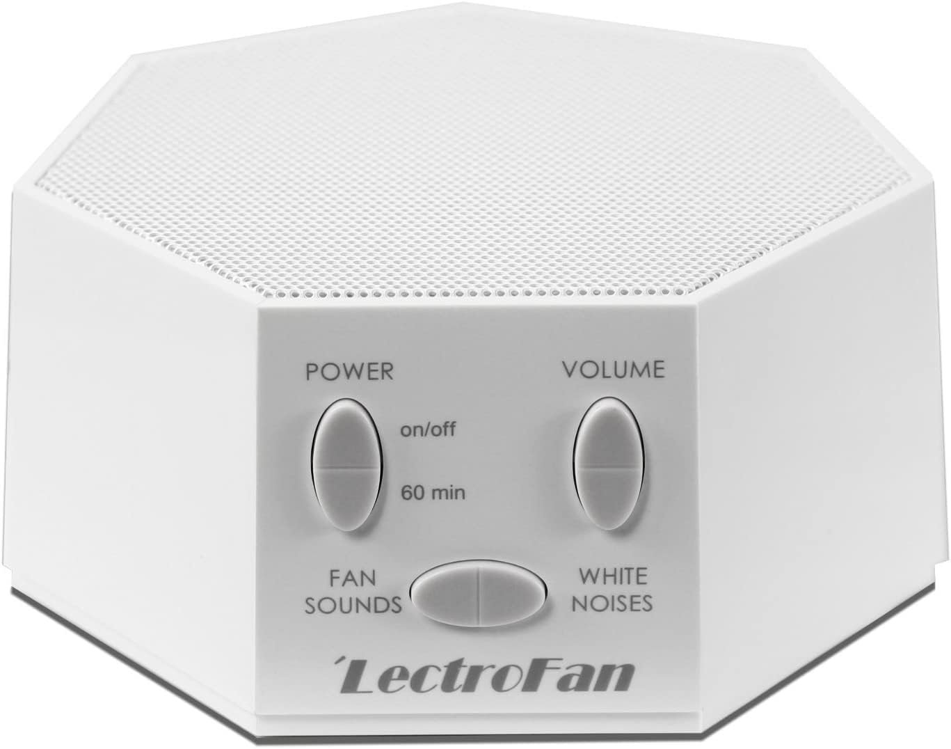 Adaptive Sound Technologies LectroFan Classic – Soothing Sound Machine for Sleep – Built-in Sleep Timer – Compact Design – Non-Looping Sounds – Speech Privacy – White