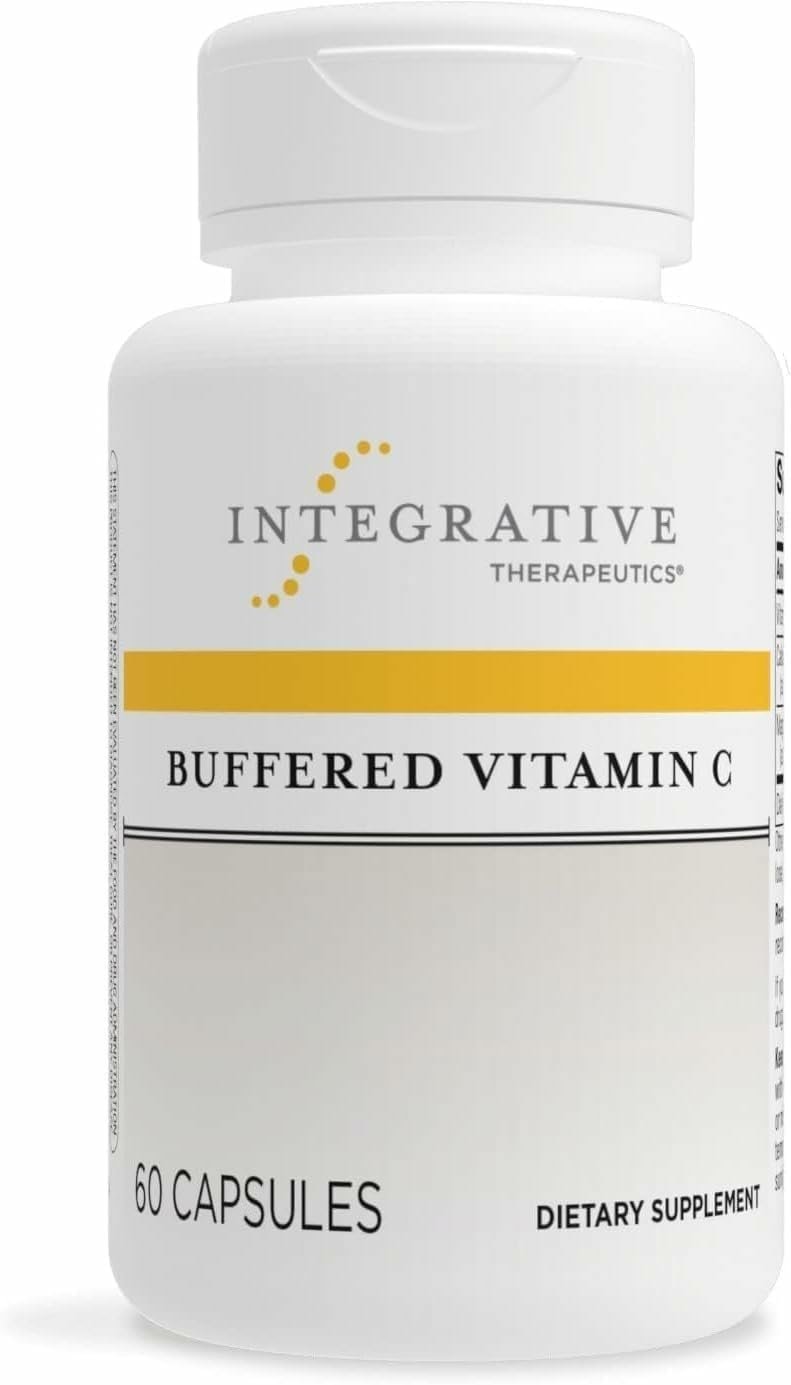 Integrative Therapeutics Buffered Vitamin C 1,000 mg – Easy, Daily Immune Support with Magnesium & Calcium* – Antioxidant Support for Healthy Skin & Connective Tissues* – 60 Vegan Capsules, 1