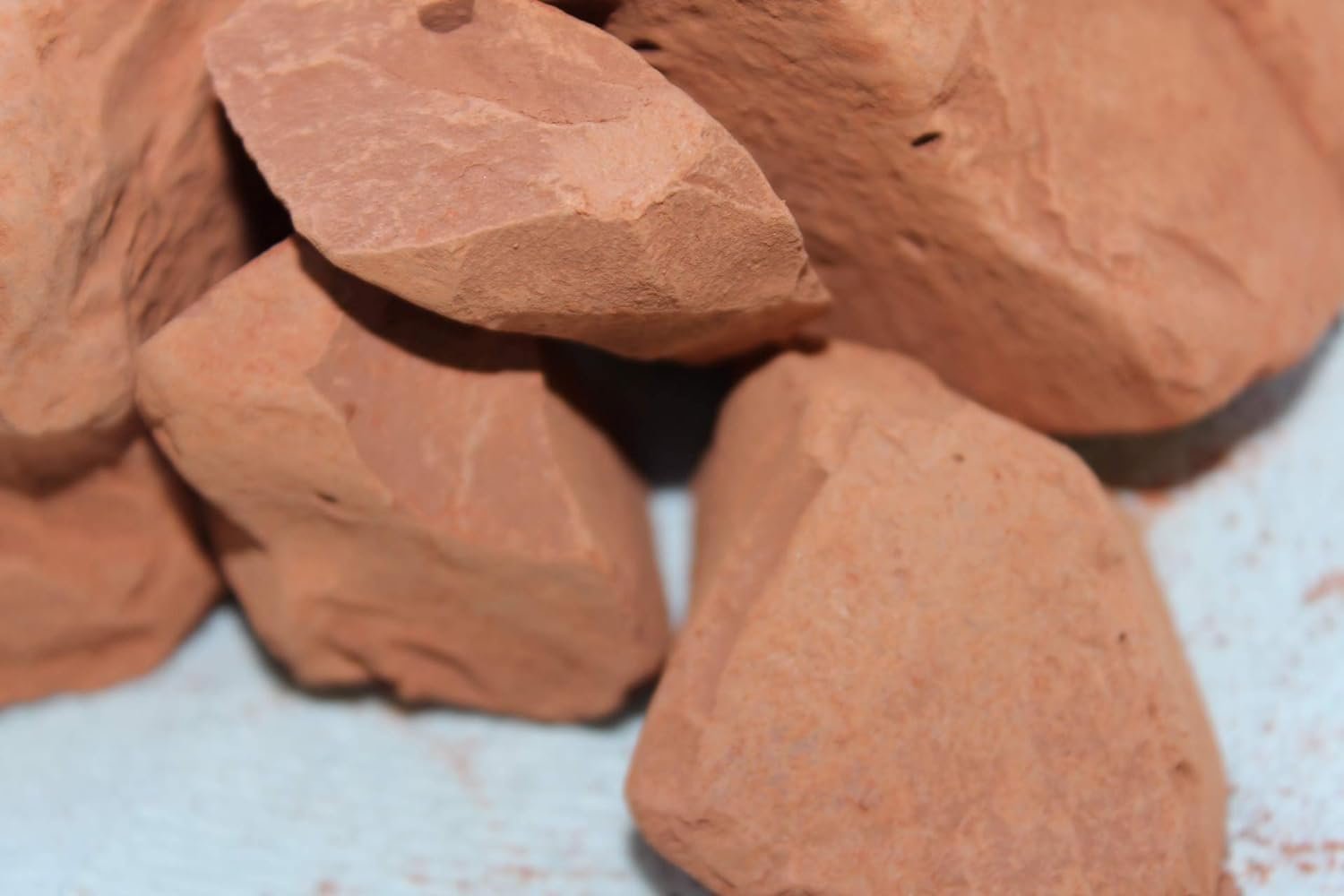 SMBK Red Clay, Edible Clay Chunks, Natural Organic Clay for Clay Mask, Natural Mud Mask, Anti-Aging, Deep Cleaning, Sebum Control, 7OZ (200GM)