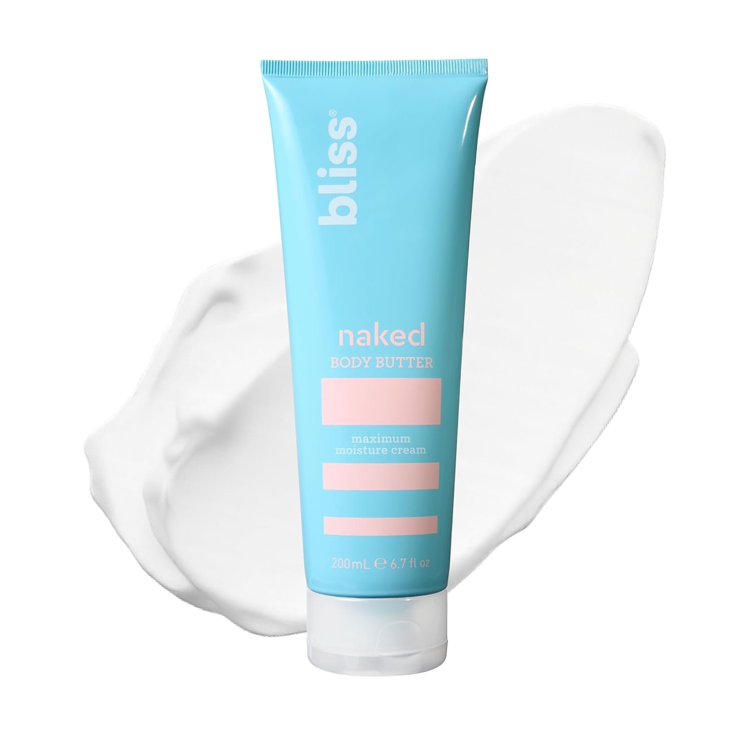 Bliss – Naked Body Butter – Unscented – Maximum Moisture Cream – 6.7 Fl Oz – Daily Moisturizer for Women & Men – Fragrance Free – Vegan and Cruelty Free