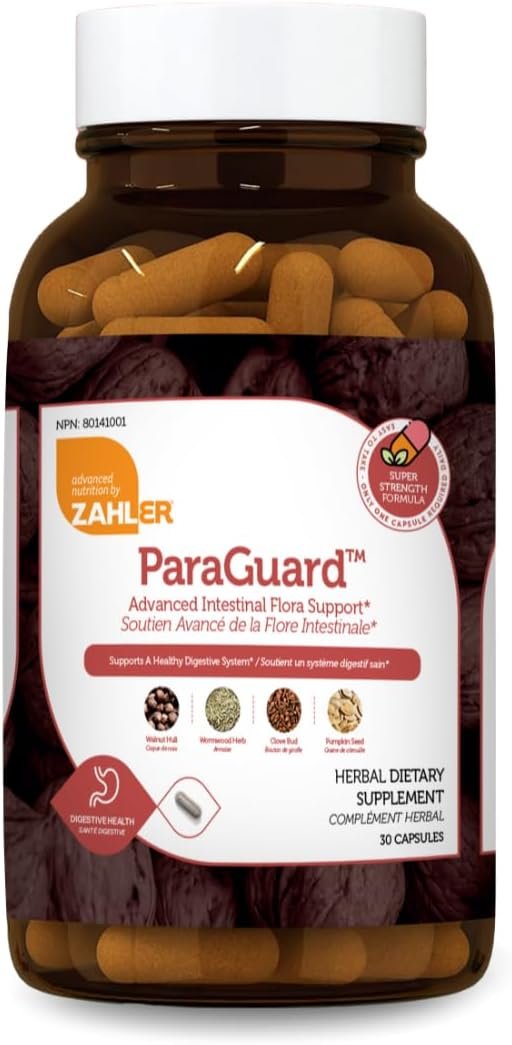 Zahler ParaGuard – Intestinal Health Support for Busy Adults – Contains Wormwood & Clove for Digestive Balance Support – Kosher, Gluten-Free, Non-GMO & Vegetarian Friendly – 30 Capsules
