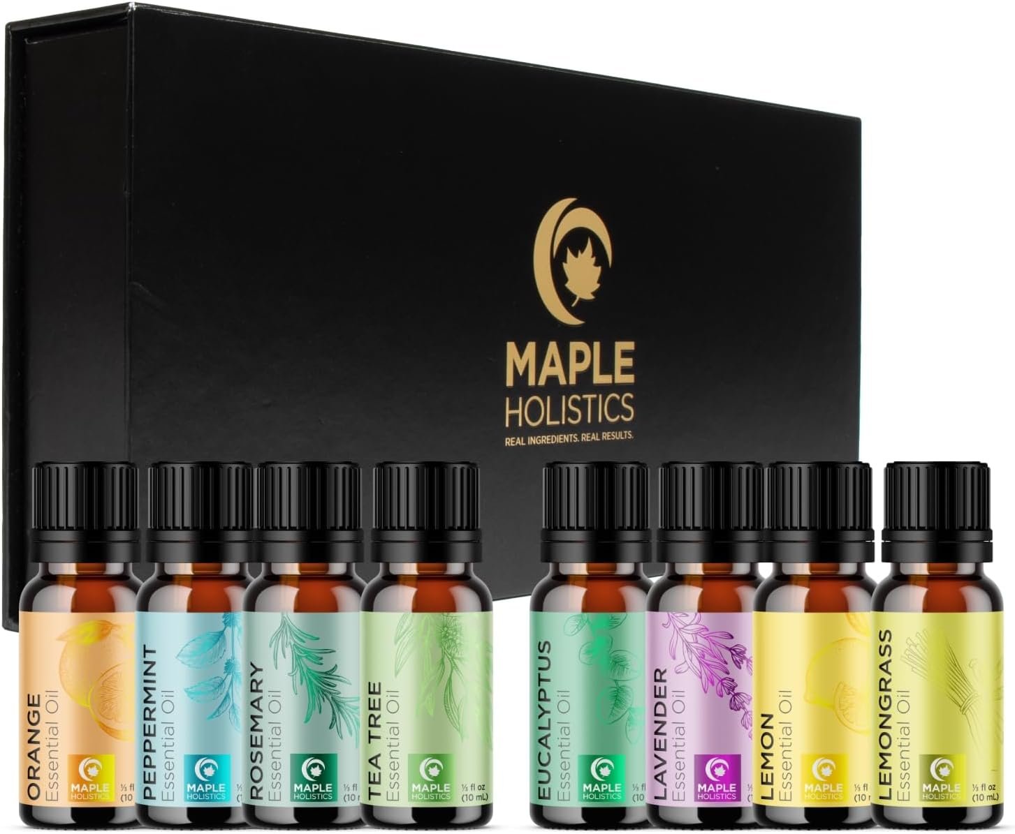 Pure Essential Oil Set for Diffuser – Aromatherapy Essential Oils for Diffusers for Home Travel and Self Care with High Grade Essential Oils for Hair Skin and Nails – Oil Diffuser Essential Oils Set