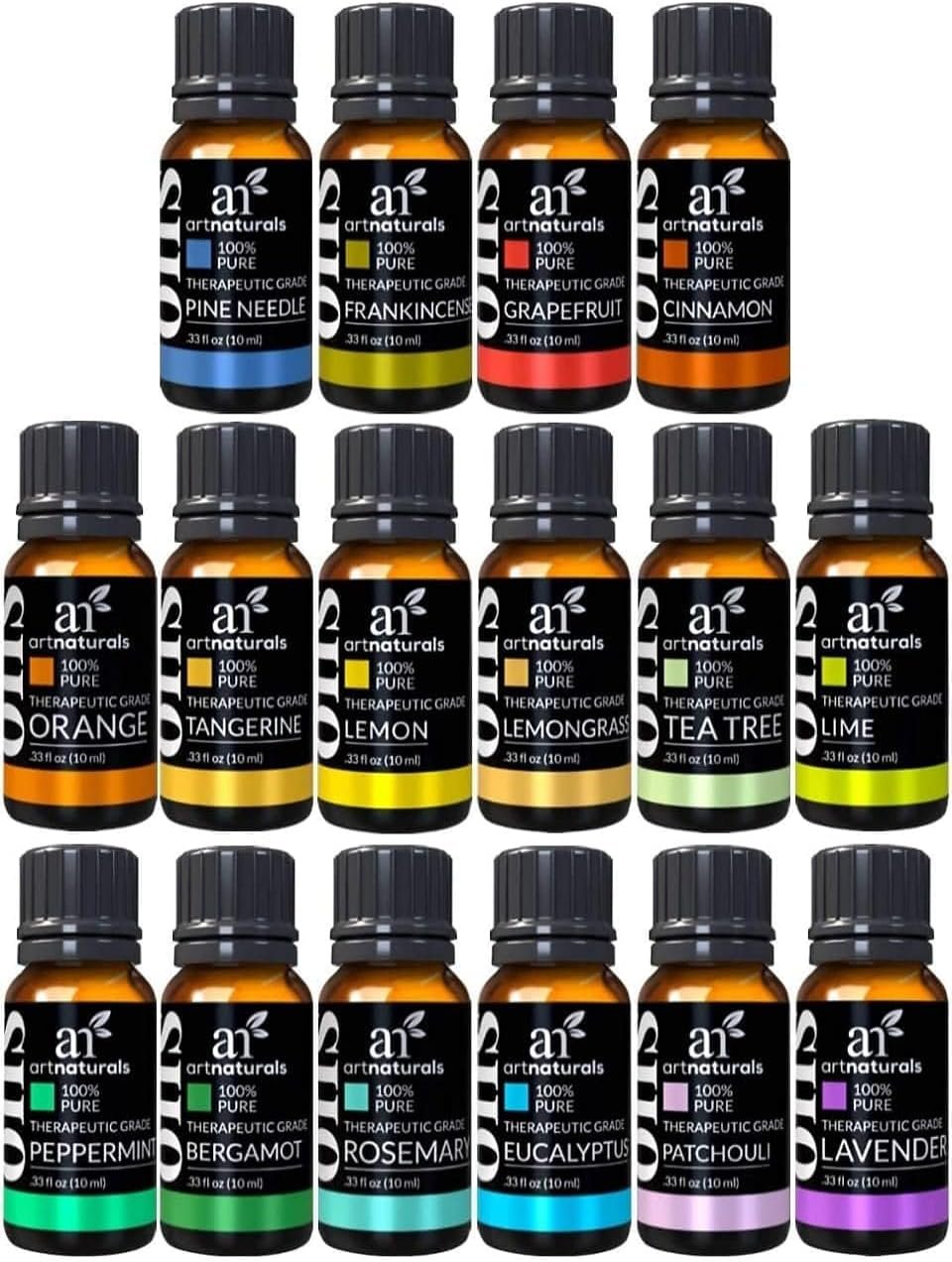 ArtNaturals Aromatherapy Essential Oil Set – 100% Pure of the Highest Therapeutic Grade – Premium Gift Set (Top 16 Essential Oils)