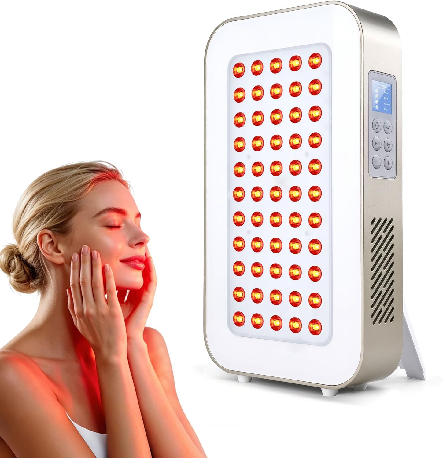 Red Light Therapy Panel for Home, 115W High Power 660nm 850nm Infrared Light Device with Smart App Control & Timer, for Face, Body, Muscle Wellness & Skin Health, 55 Dual-Chip Elite LEDs