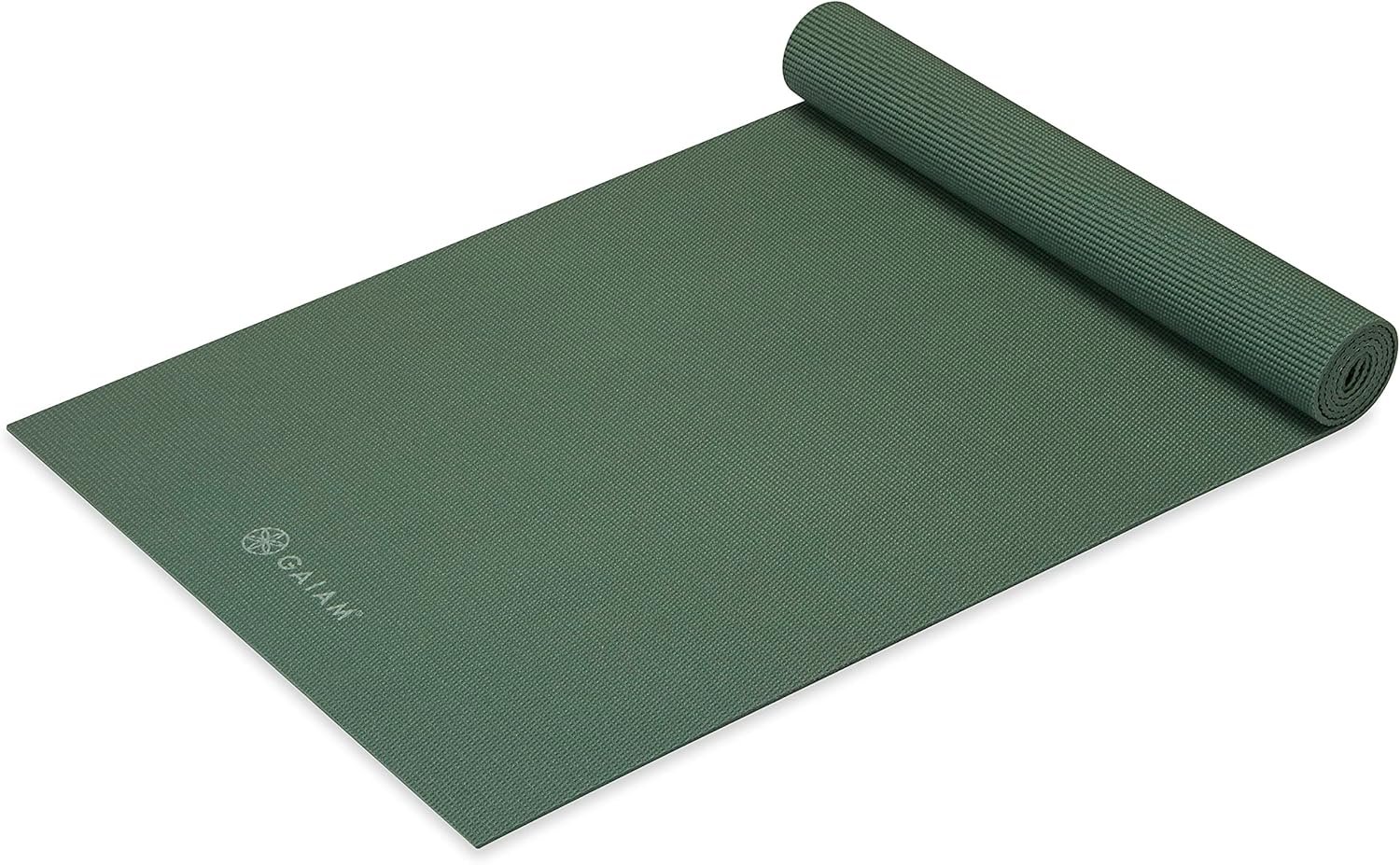 Gaiam Yoga Mat – Premium Solid Thick Non Slip Exercise & Fitness Mat for All Types of Yoga, Pilates & Floor Workouts