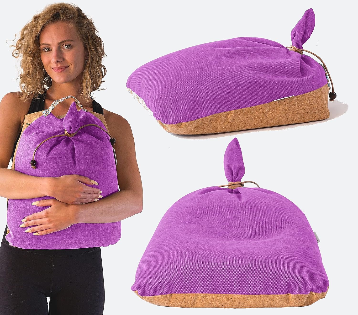 MONK & LLAMA Meditation Cushion Floor Cushion for Yoga & Sitting – Zafu Pillow for Proper Posture & Spinal Alignment, Comfortable Buckwheat Support with Washable Cover for Meditation, Home & Office