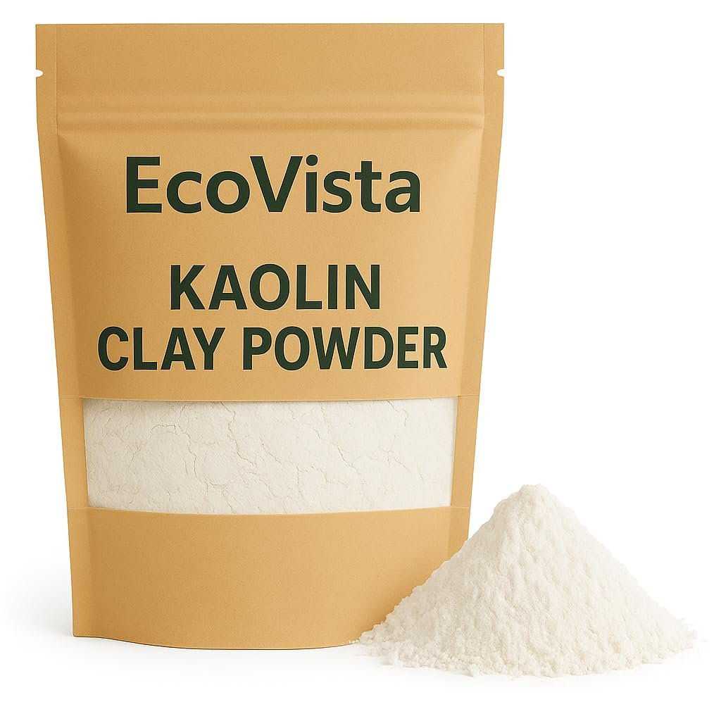Kaolin Clay Powder | 100% Pure & Natural | Food Grade & Edible | Skin Detox & Rejuvenation | DIY Face Mask, Soap, Bath Bombs, & More | 4 oz (113g)