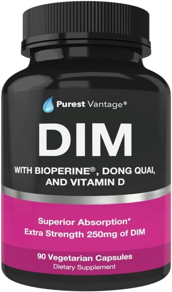 DIM Supplement 250mg Diindolylmethane, 90 Capsules