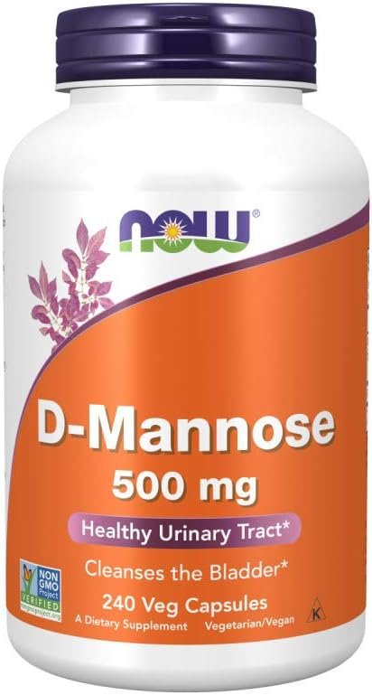 Now Foods D-mannose 500 mg,240 Veg Capsules