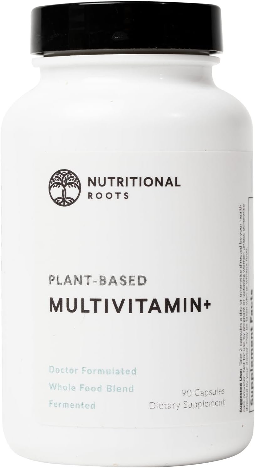 Nutritional Roots Plant-Based Vegan Multivitamin for Women and Men 90 caps