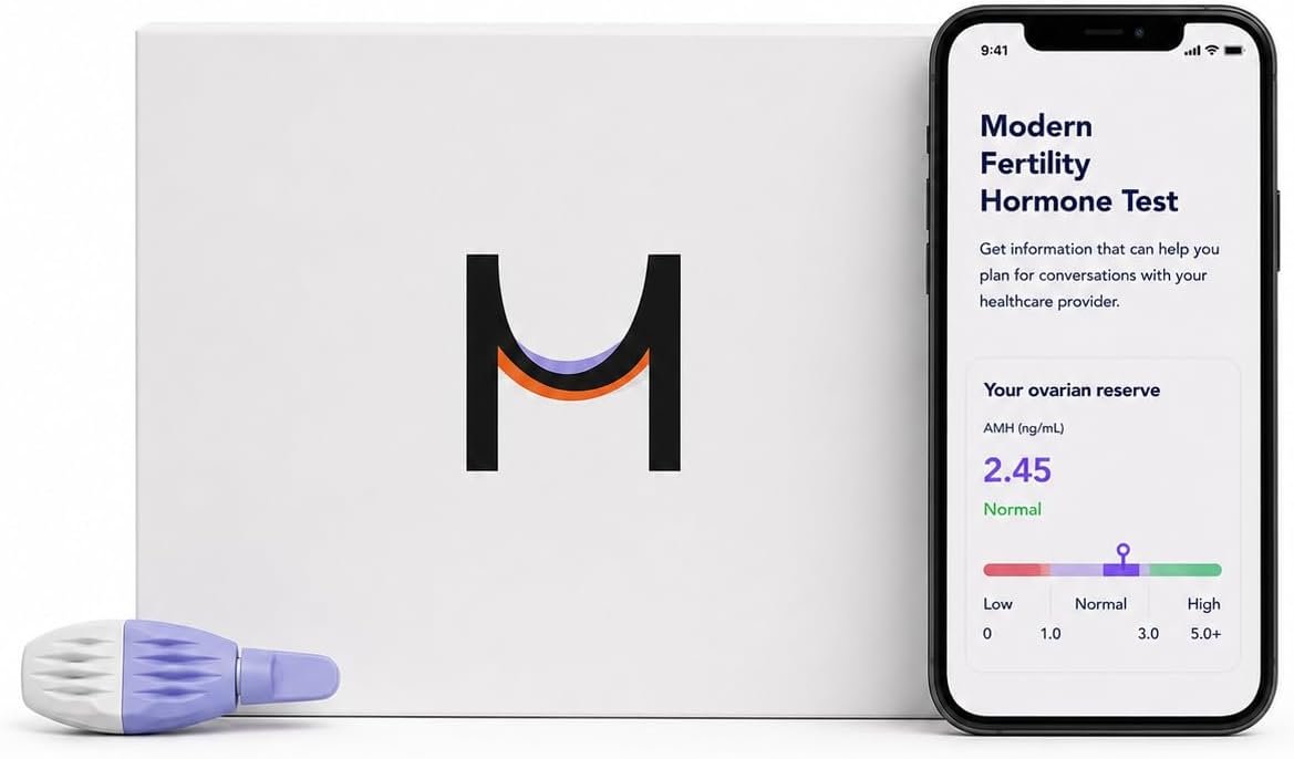 Modern Fertility Hormone Test | Reliable, Convenient at-Home Kit for Women Delivers Personalized Reports, Accurate & Fast, Collect Your Sample and Send It to Our Lab