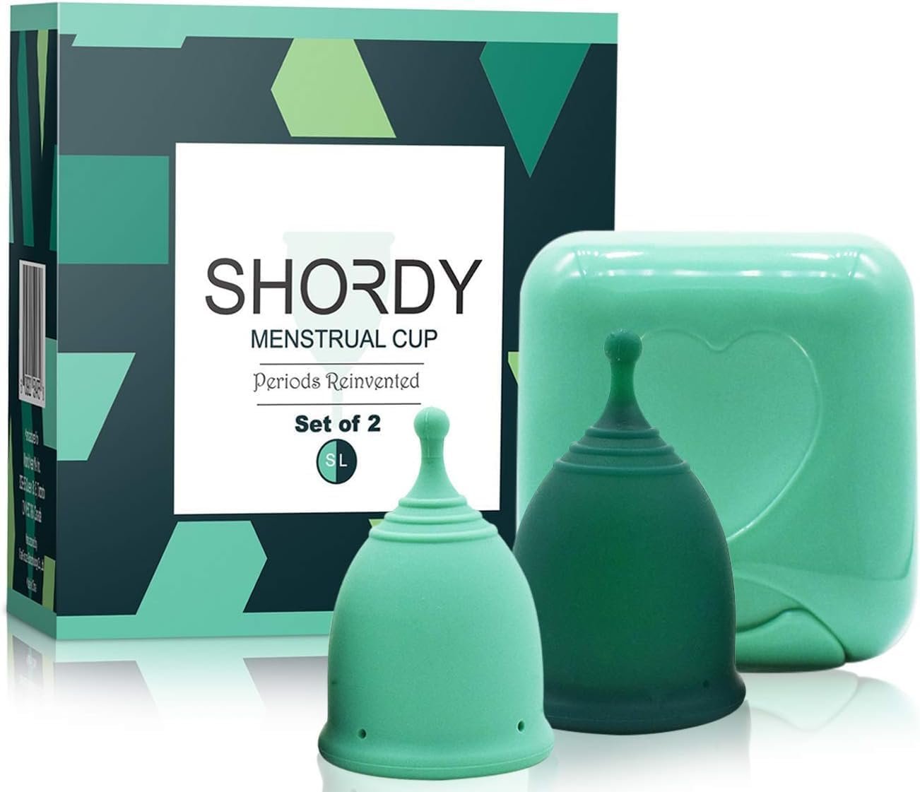 SHORDY Menstrual Cups Small & Large for Changing Cycles Light to Heavy Flow