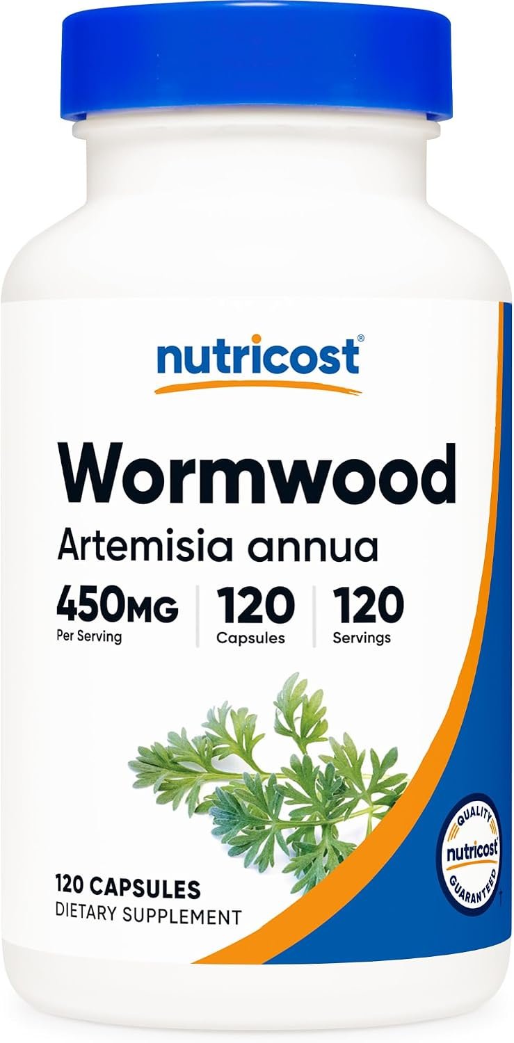 Nutricost Wormwood Capsules 450mg, 120 Capsules, Gluten-Free & GMO-Free