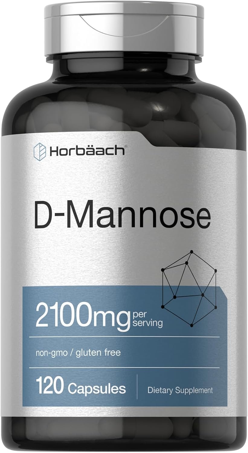 Horbäach D-Mannose Supplement 2100mg | 120 Capsules