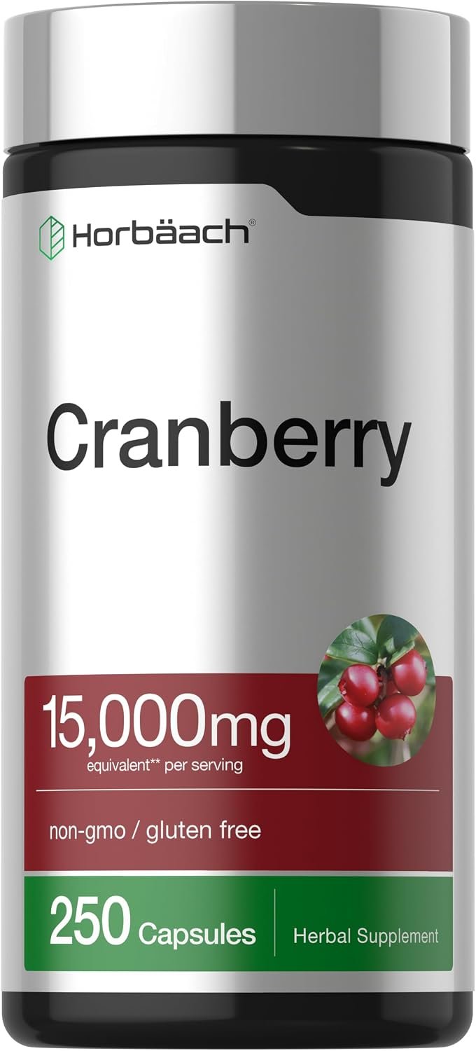 Horbäach Cranberry Pills + Vitamin C | 250 Capsules