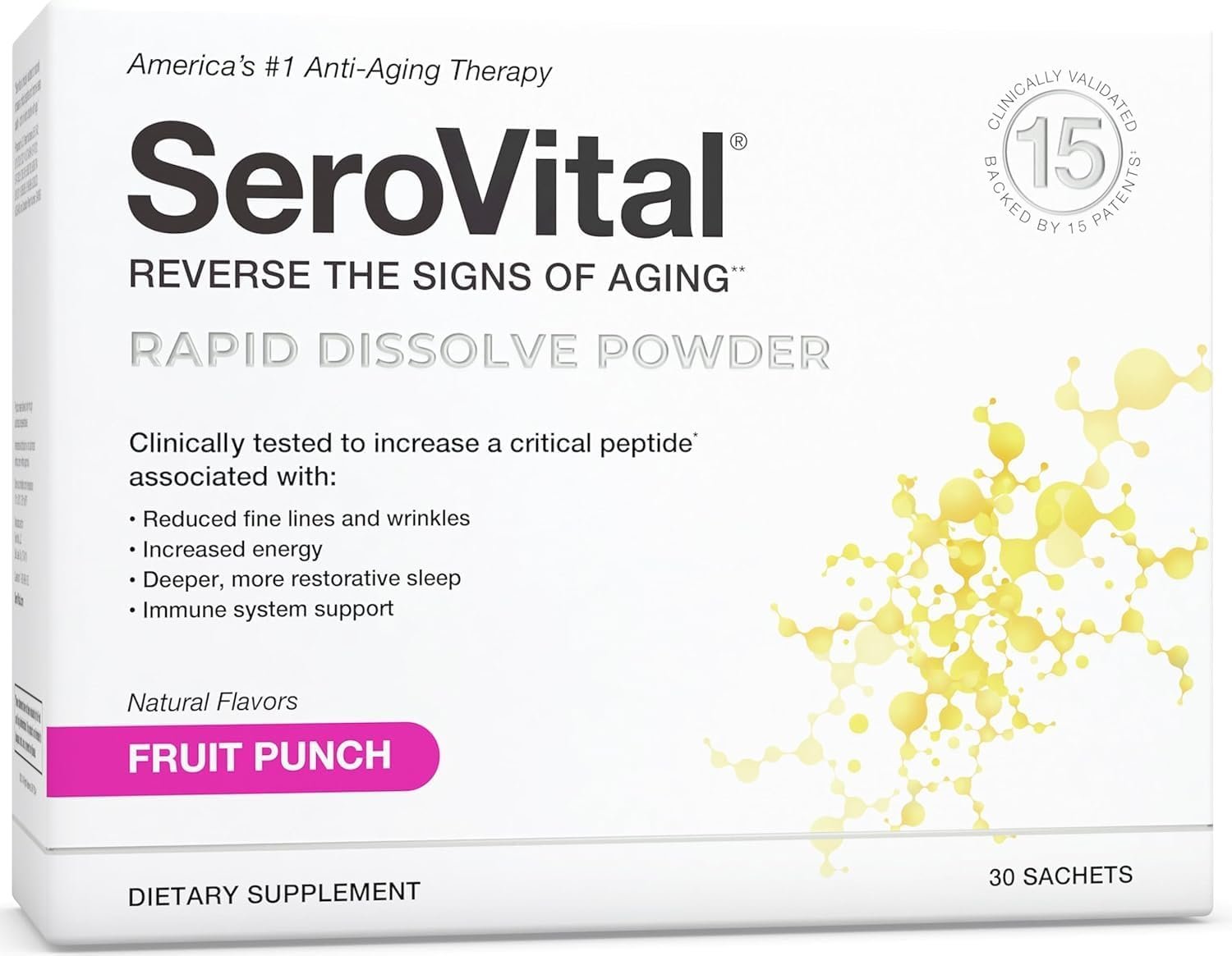 Serovital Renewal Complex Drink Mix | Natural HGH Support | Healthy Aging