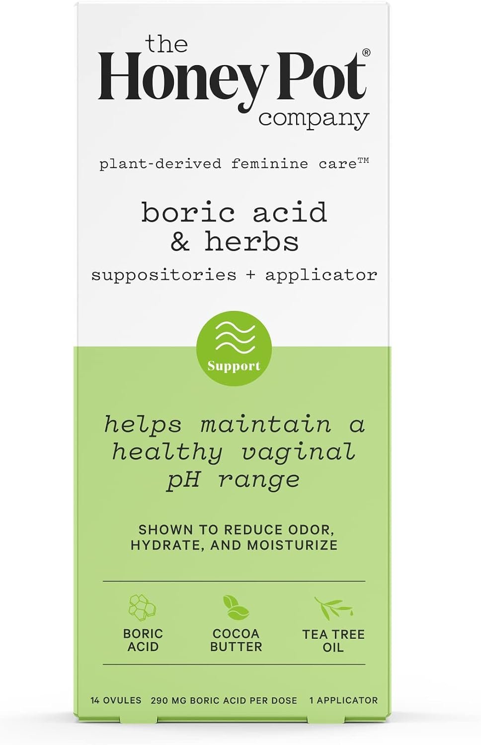 The Honey Pot Company – 7 Day Boric Acid & Herbs Suppositories