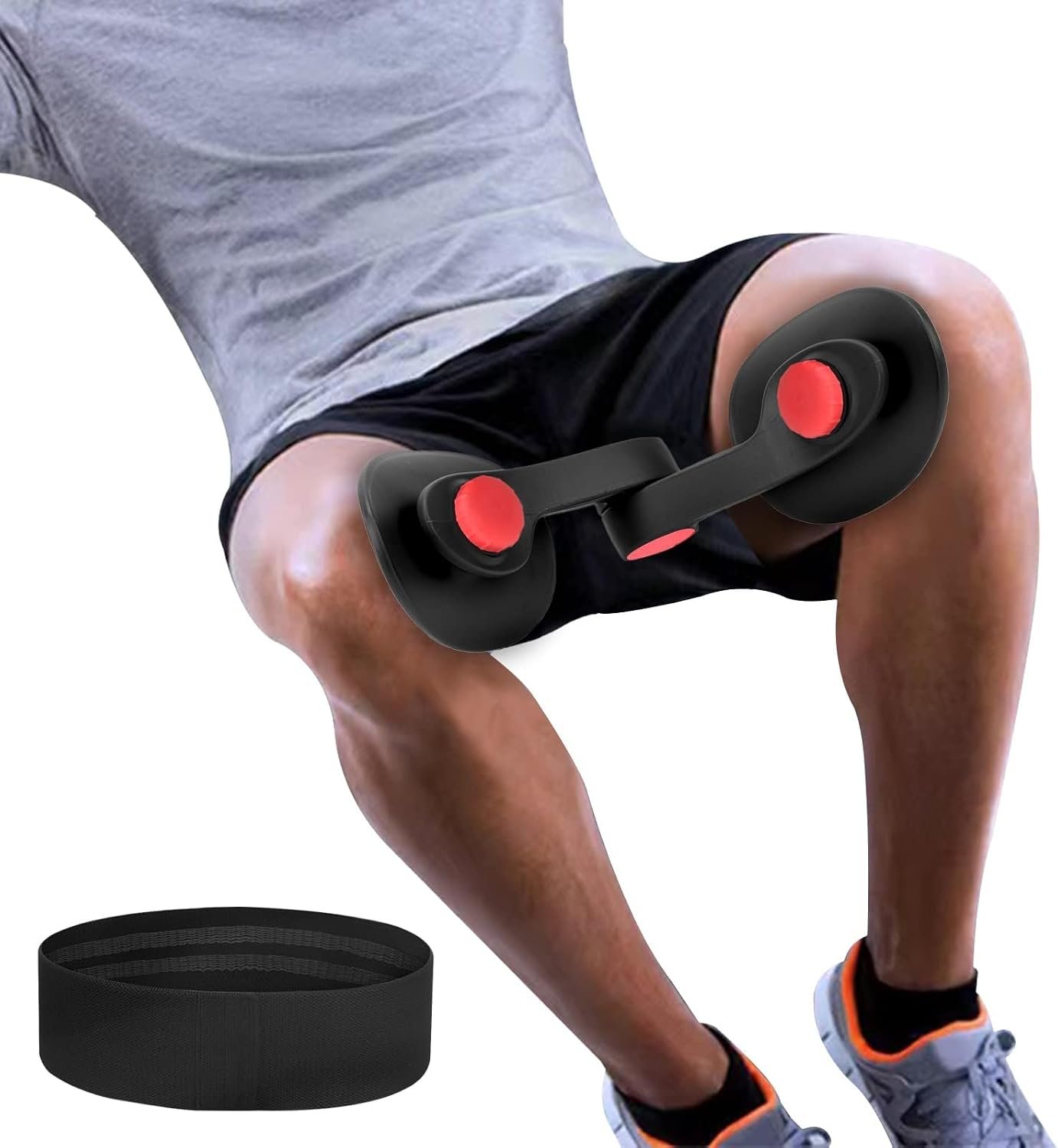 Tinrief 35 LB Thigh Exerciser Kegel Exerciser, Pelvic Floor Trainer, Kegel Trainer for Postpartum Rehabilitation, Trimmer Inner Thigh, Thigh Toner Workout (35LB Black)