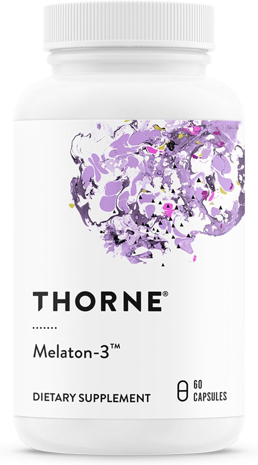 THORNE Melaton-3, 3 mg Melatonin Supplement, 60 Capsules