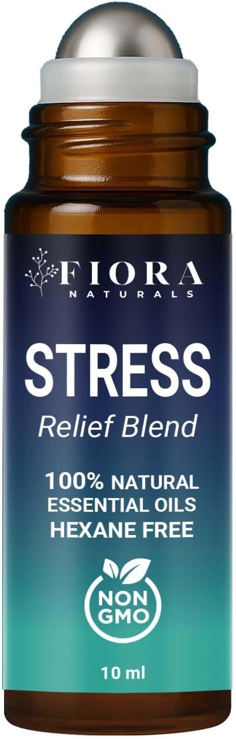 Fiora Naturals Stress Relief Essential Oil Roll On – Essential Oils Blend