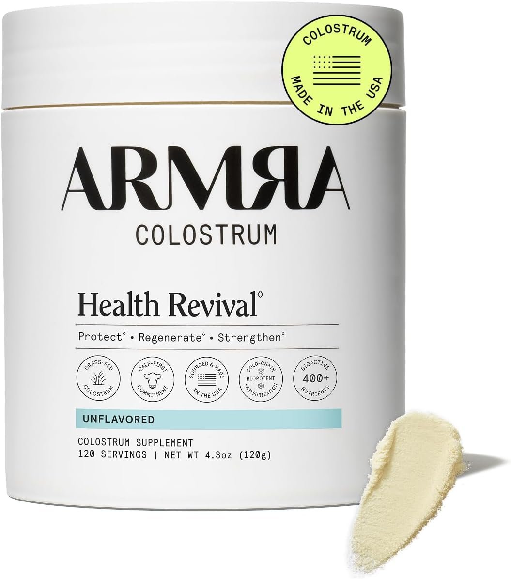 ARMRA Colostrum Powder, Unflavored, 120 Serving Jar
