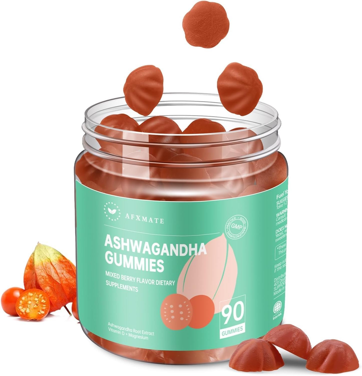 AFXMATE Ashwagandha Gummies for Women & Men, Sugar Free