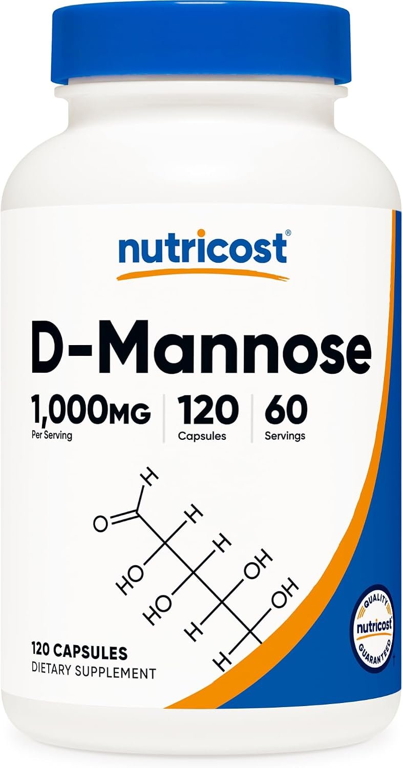 Nutricost D-Mannose (1,000mg Per Serving) 120 Capsules, 60 Servings