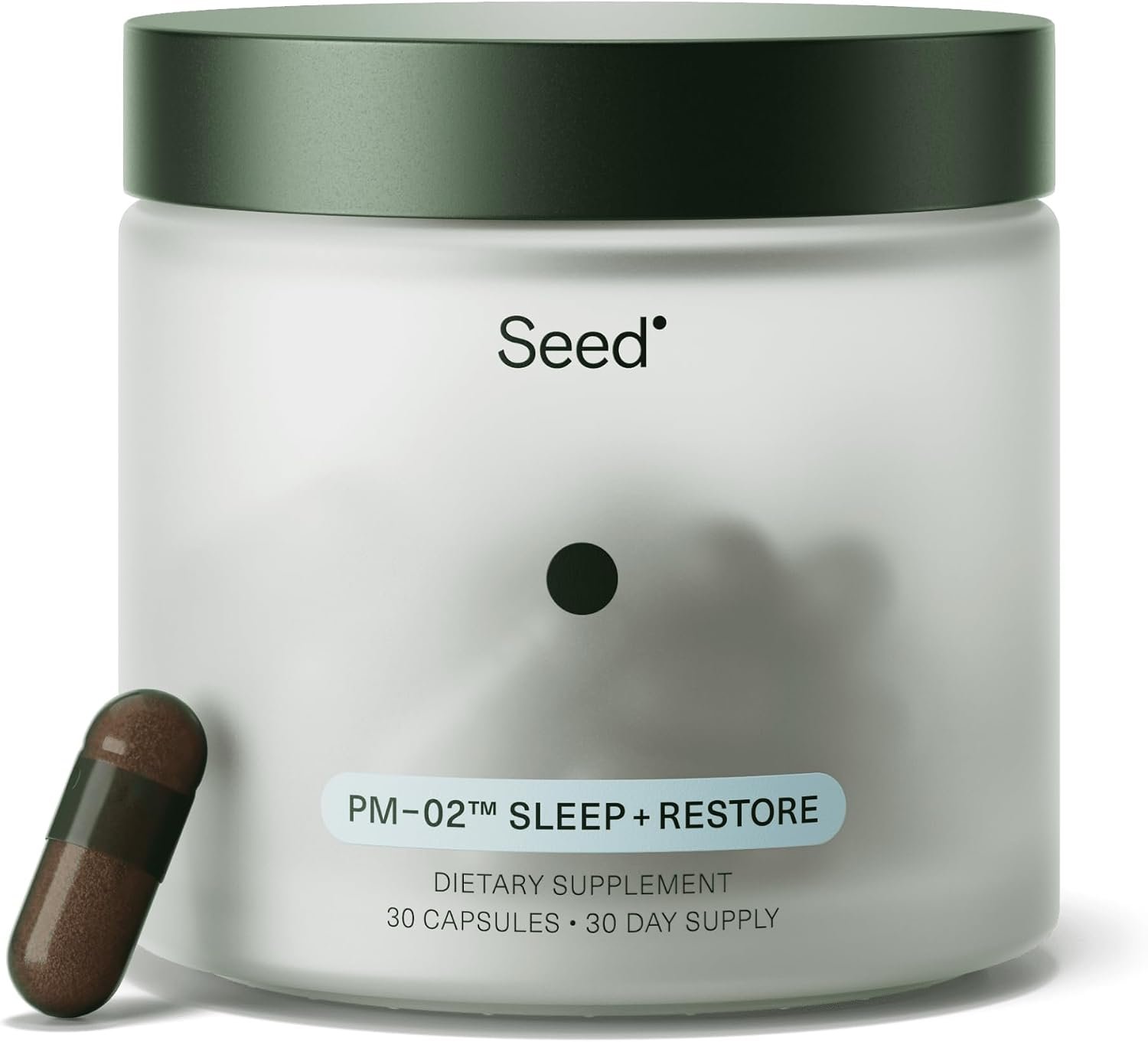Seed PM-02 Sleep + Restore – for Adults – 30-Day Supply with Jar