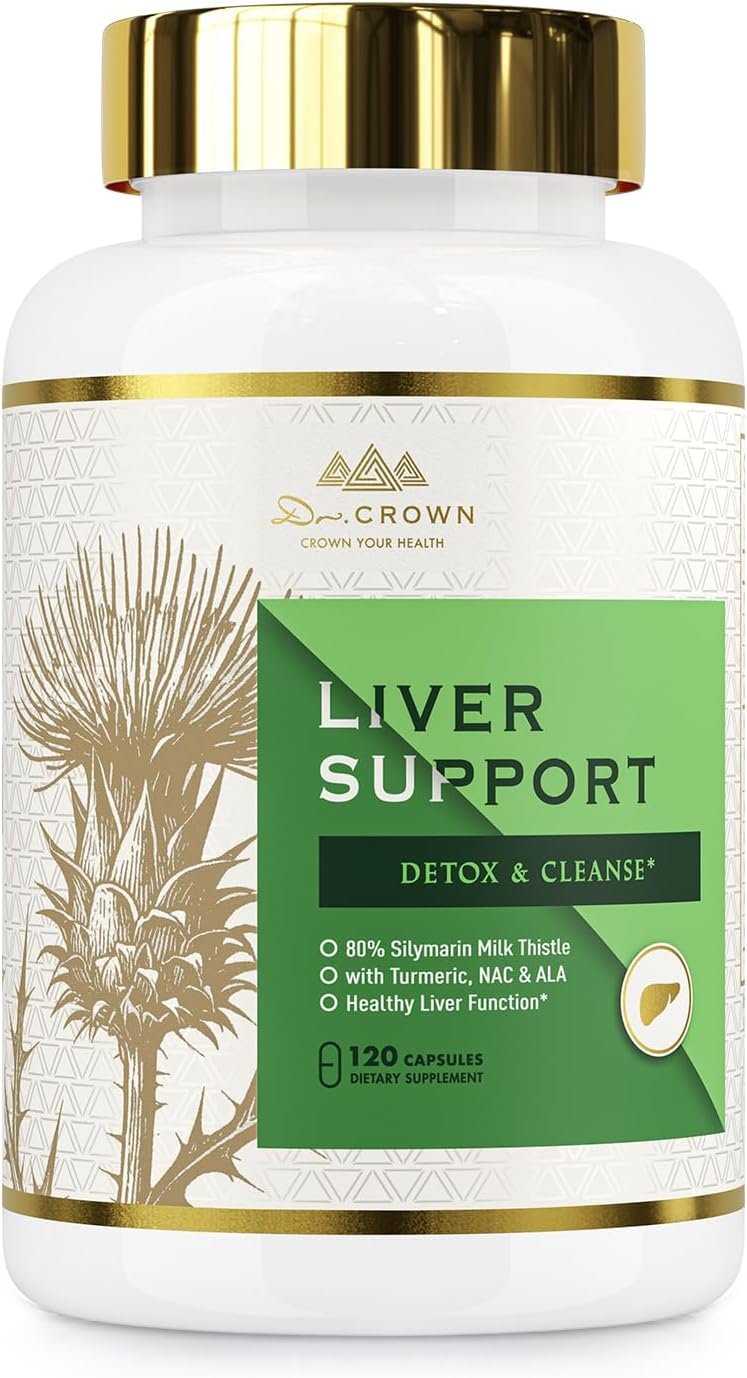 DR. Crown Milk Thistle Supplement for Liver Cleanse Detox & Repair