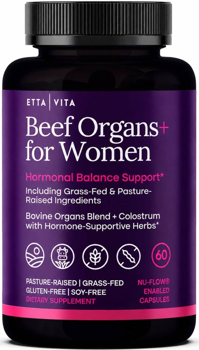 Primal Beef Organ Supplement for Women with Grass-Fed Ovary, Uterus & Liver