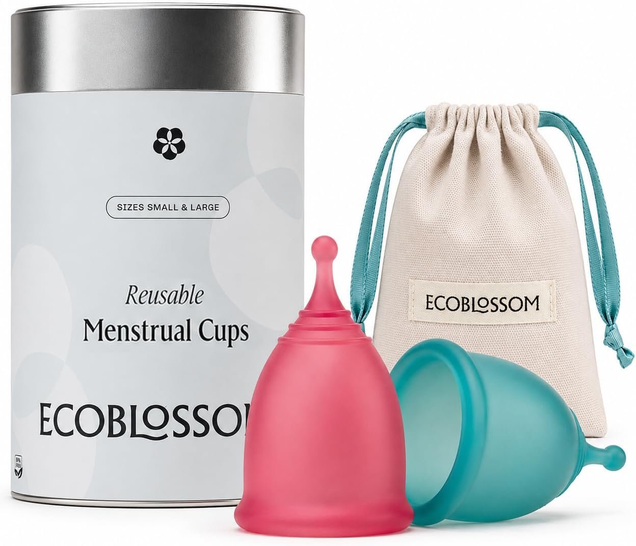 Ecoblossom Menstrual Cups, Period Cup for Women, Menstrual Disc Alternative