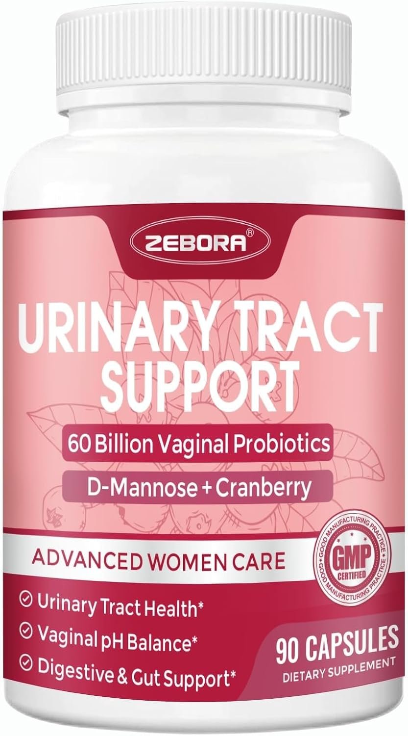 ZEBORA Urinary Tract Health for Women, D-Mannose Supplements, 90 Capsules