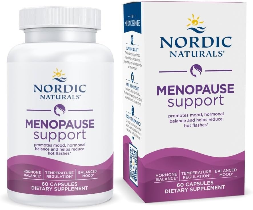 Nordic Naturals Menopause Support, Phytoestrogen Supplement – 60 Count