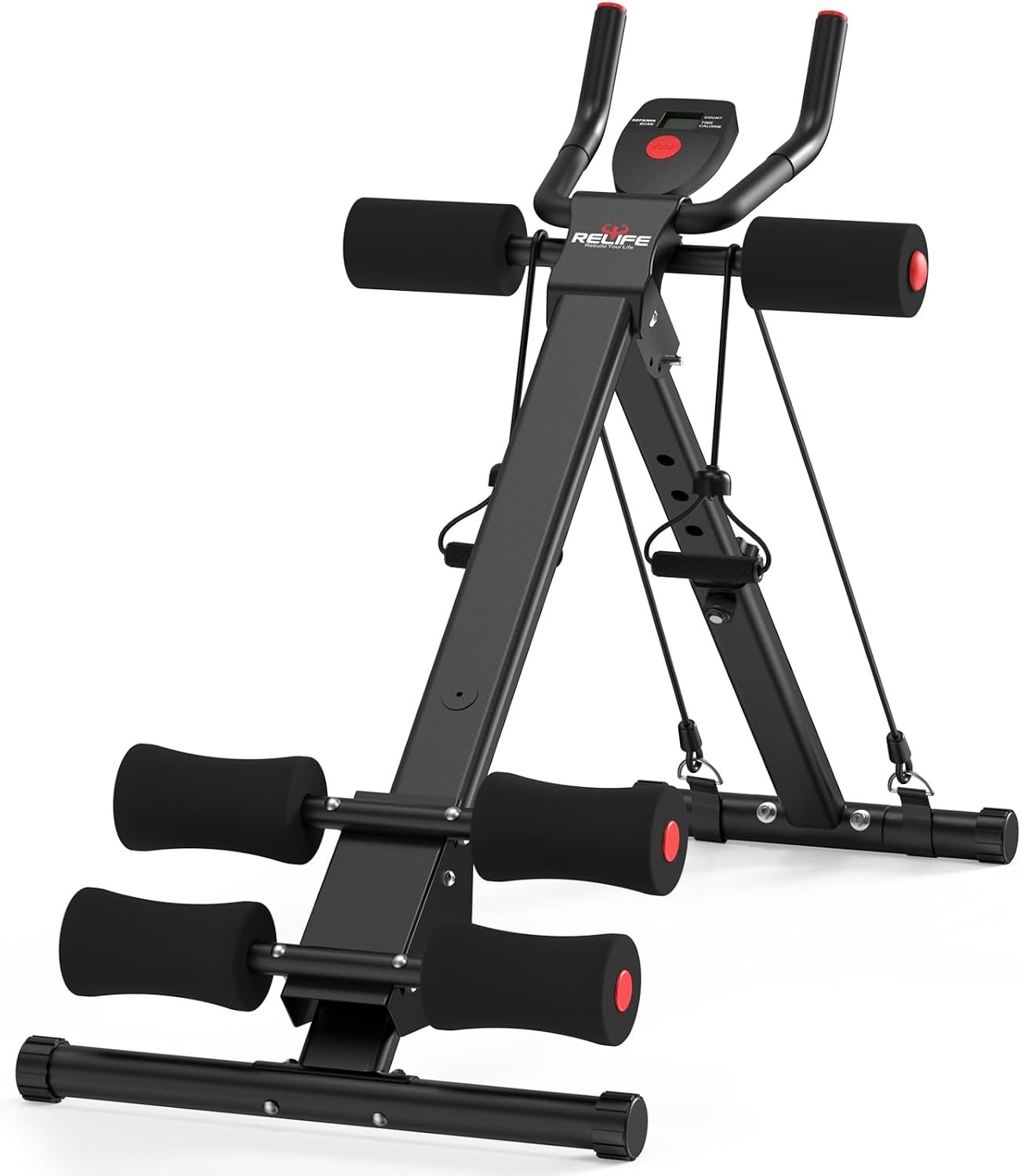RELIFE REBUILD YOUR LIFE AB Workout Machine Adjustable Ab Trainer Machine