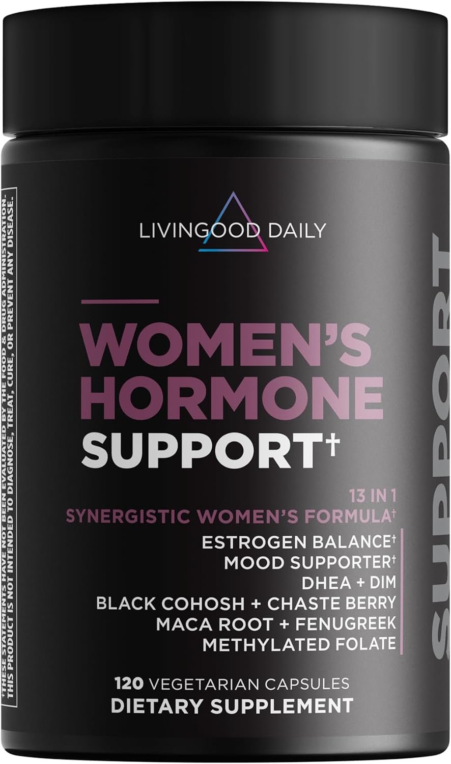 Livingood Daily Women’s Hormone Supplement, Menopause Support, 120 Capsules