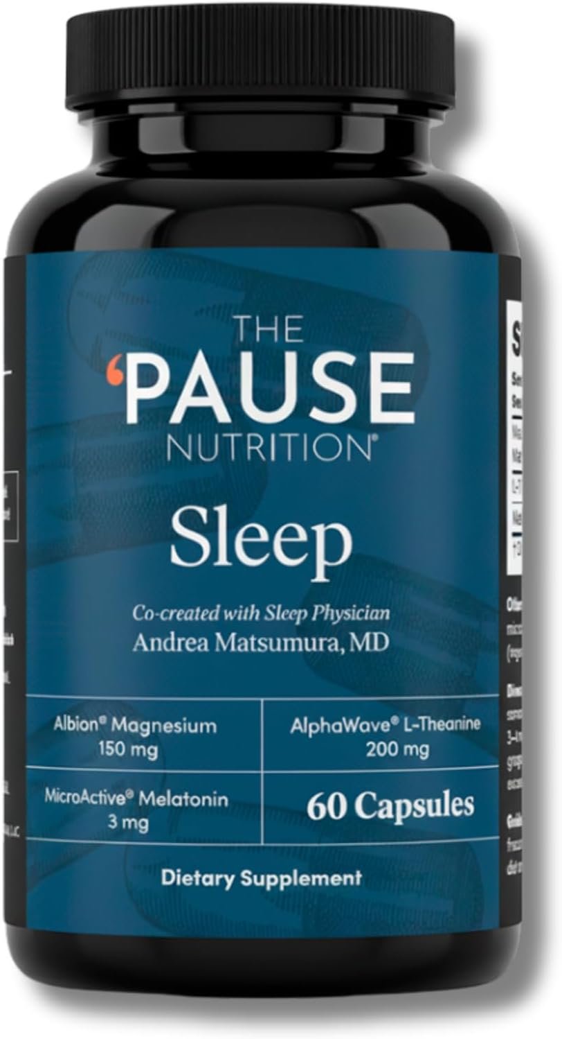 The ‘Pause Life Sleep, Magnesium, Microactive Melatonin & L-Theanine, 60Cap