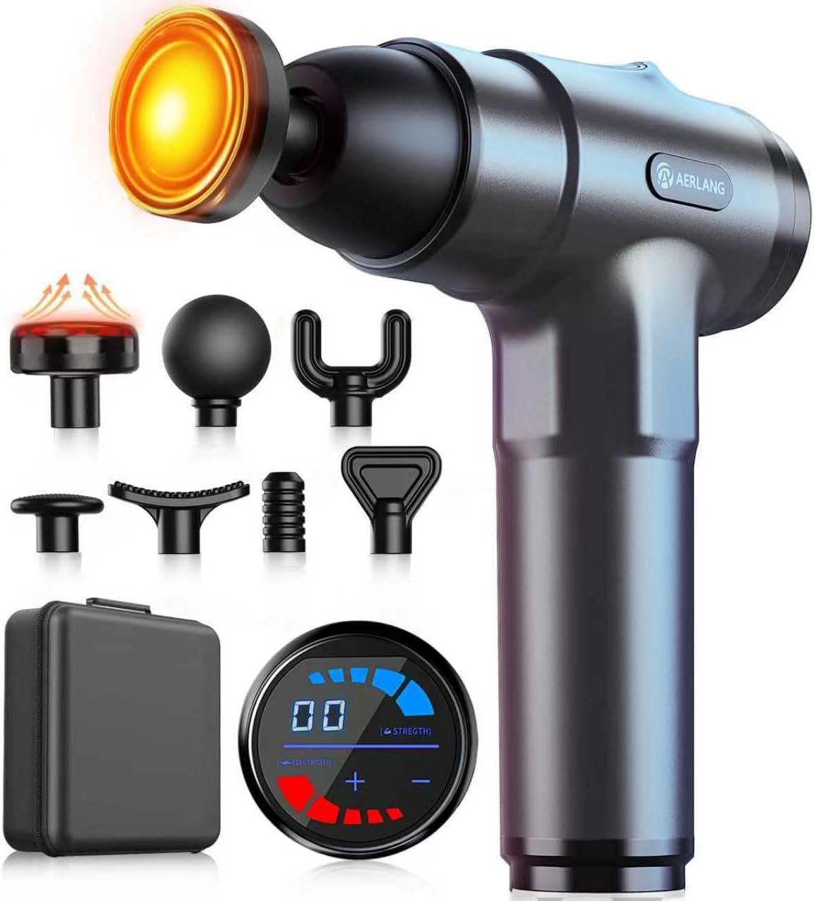 Massage Gun with Heat Massager Deep Tissue Muscle Massager Gifts for Men