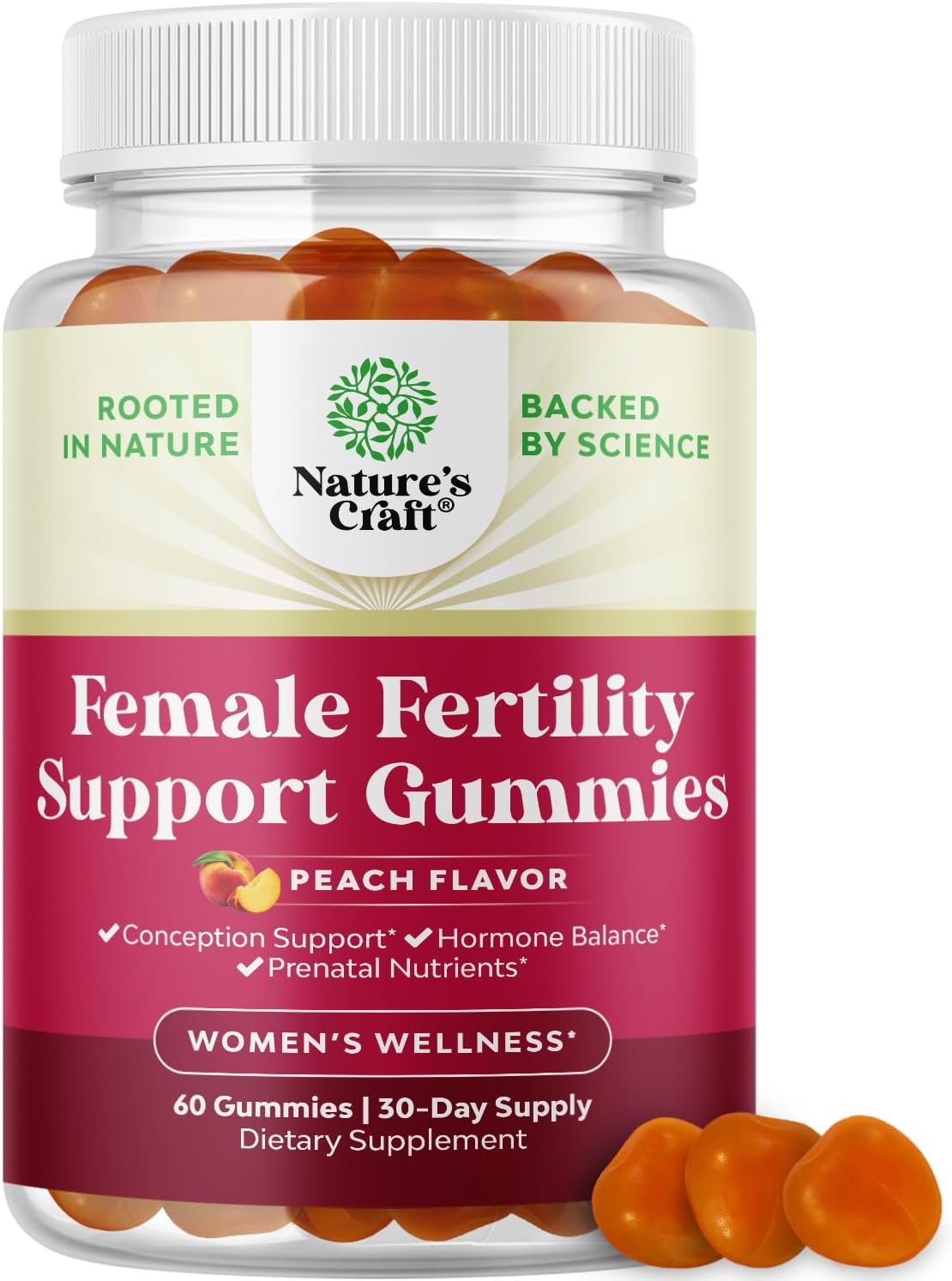 Fertility Gummies Supplements for Women Trying to Conceive – 60ct