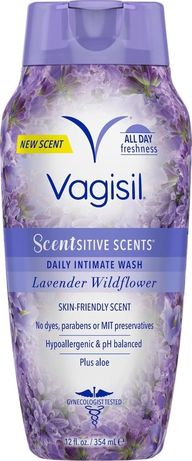 Vagisil Scentsitive Scents Feminine Wash, Coconut Hibiscus,12 Fl Oz(3 Pack)